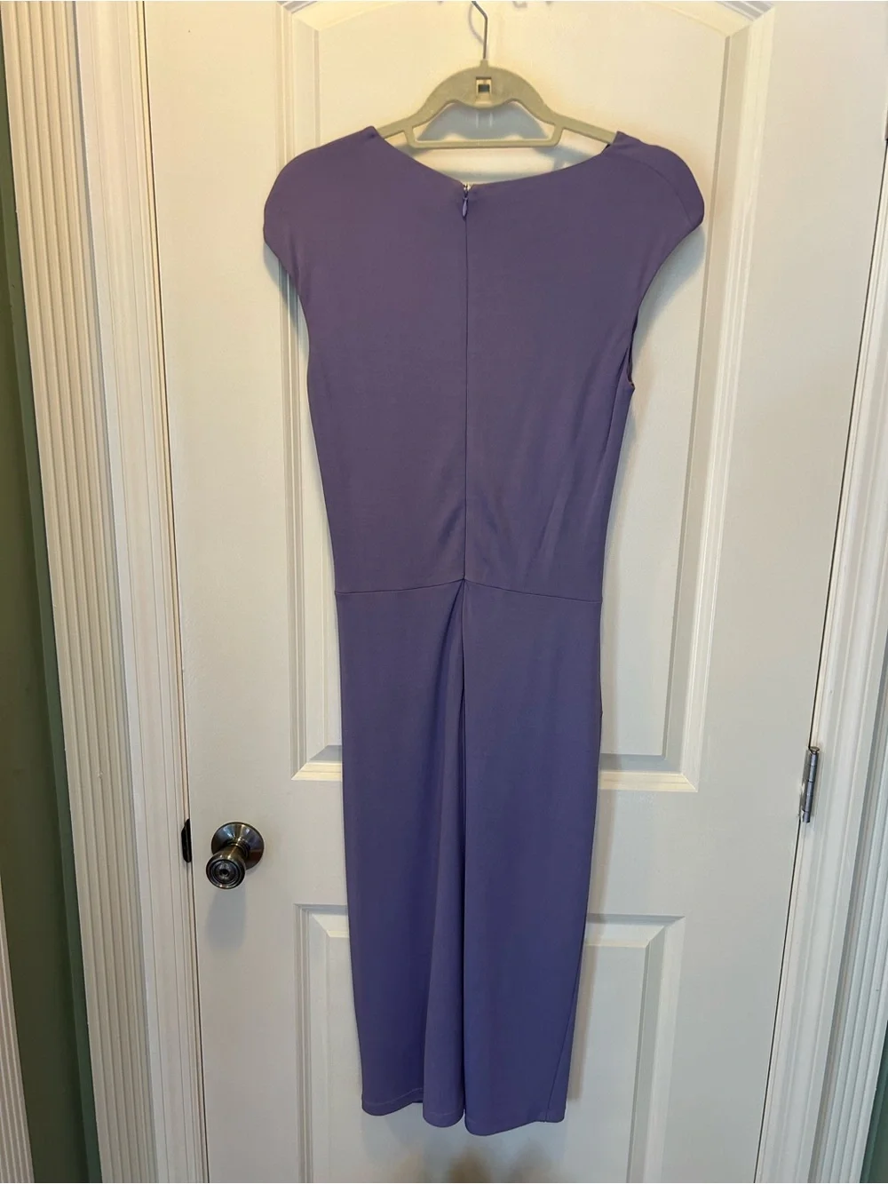 Michael Kors Lavender Twist-Front Cap Sleeve Sheath Dress